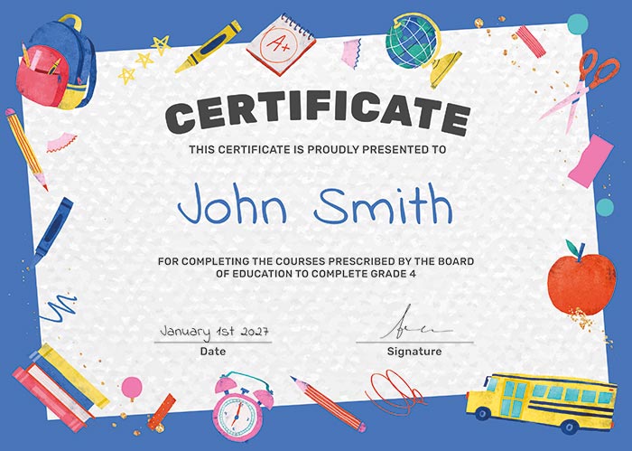 Certificate 4
